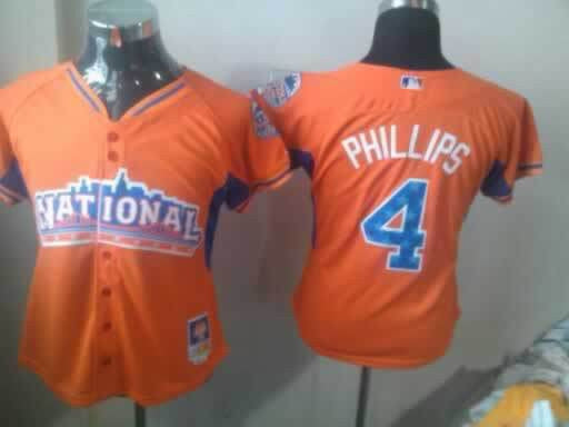 Phillips Cincinnati Reds orange jersey