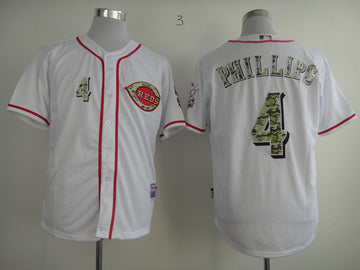 Phillips White Cincinnati Reds camo Camo jersey