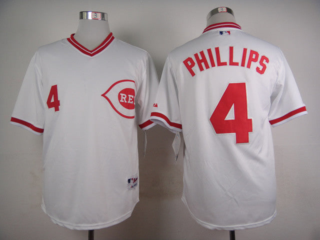 Phillips Cincinnati Reds white jersey