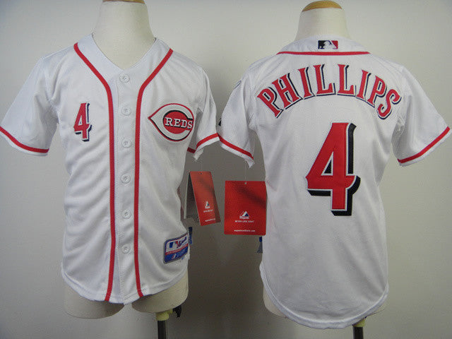 Phillips Cincinnati Reds white jersey