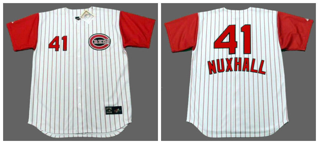 Joe Nuxhall Cincinnati Reds white Throwback jersey