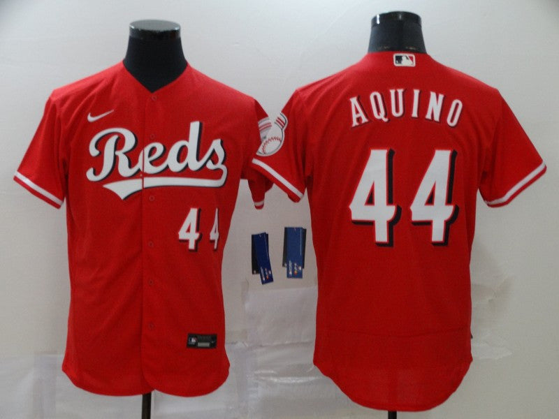 Aristides Aquino Cincinnati Reds red jersey