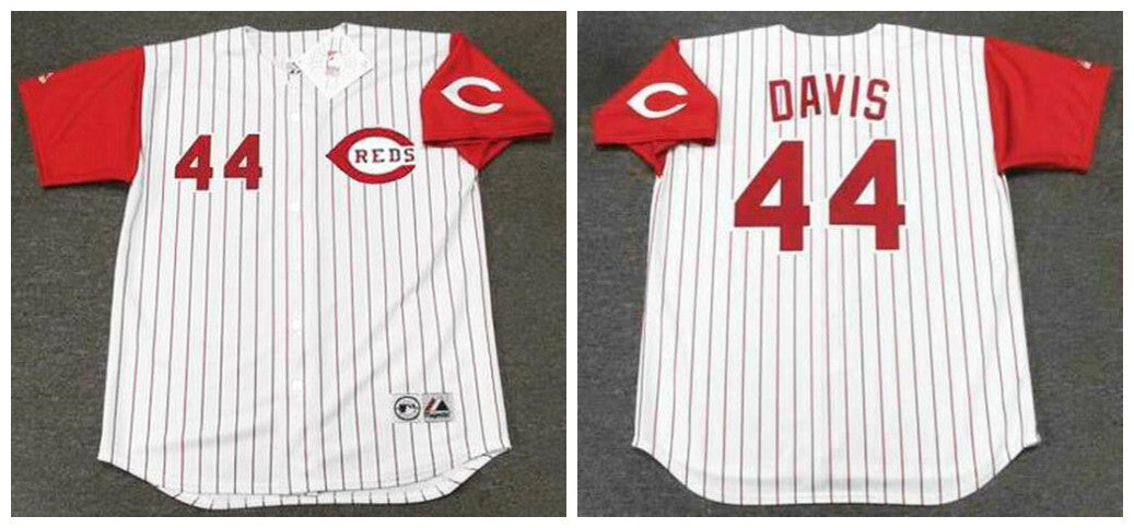 Eric Davis Cincinnati Reds white Throwback jersey