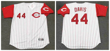 Eric Davis Cincinnati Reds white Throwback jersey