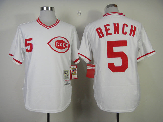 Bench Cincinnati Reds white jersey
