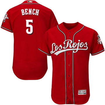 Johnny Bench Cincinnati Reds red Alternate jersey
