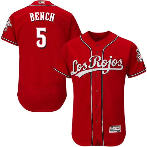 Johnny Bench Cincinnati Reds red Alternate jersey