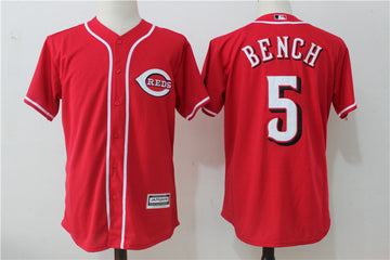 Johnny Bench Cincinnati Reds red jersey