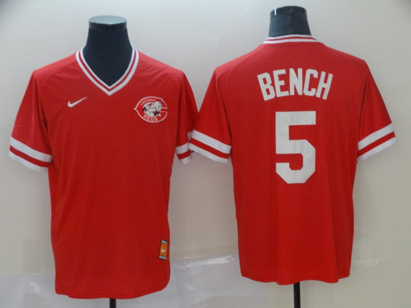 Johnny Bench Cincinnati Reds red Throwback jersey