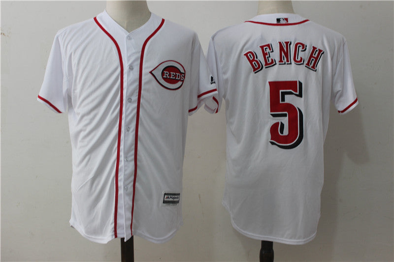 Johnny Bench Cincinnati Reds white jersey