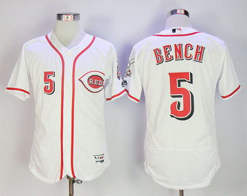 Johnny Bench Cincinnati Reds white jersey