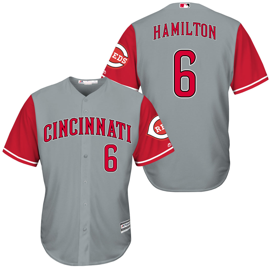 Billy Hamilton Cincinnati Reds grey jersey