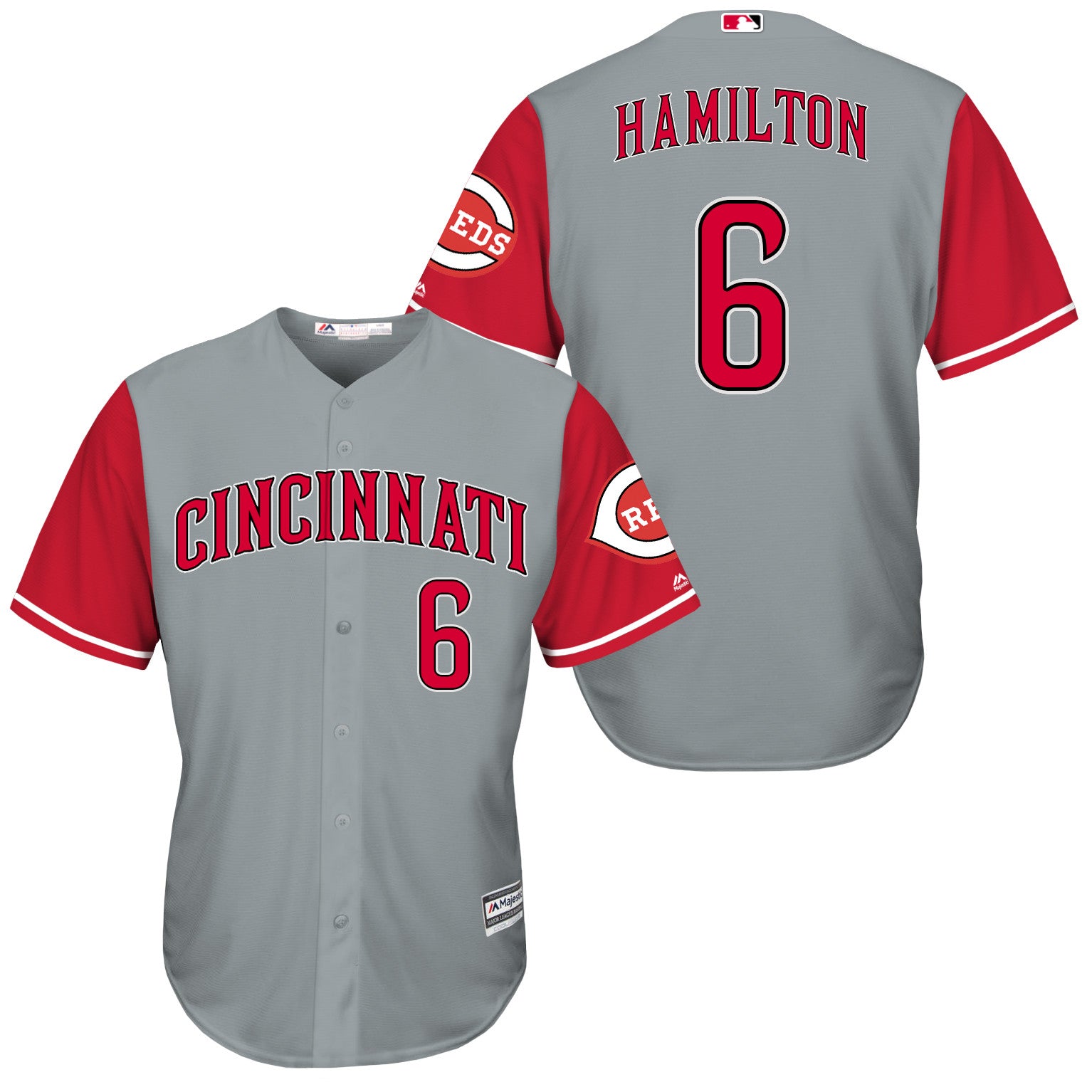 Billy Hamilton Cincinnati Reds grey jersey