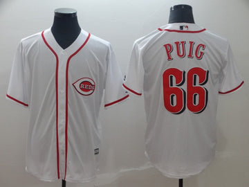 Yasiel Puig Cincinnati Reds white jersey