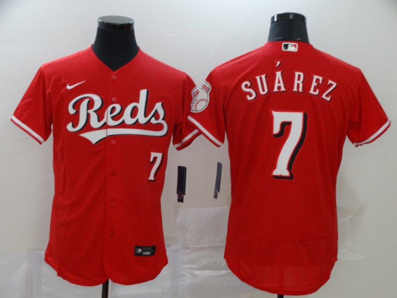 Eugenio Suarez Cincinnati Reds red jersey