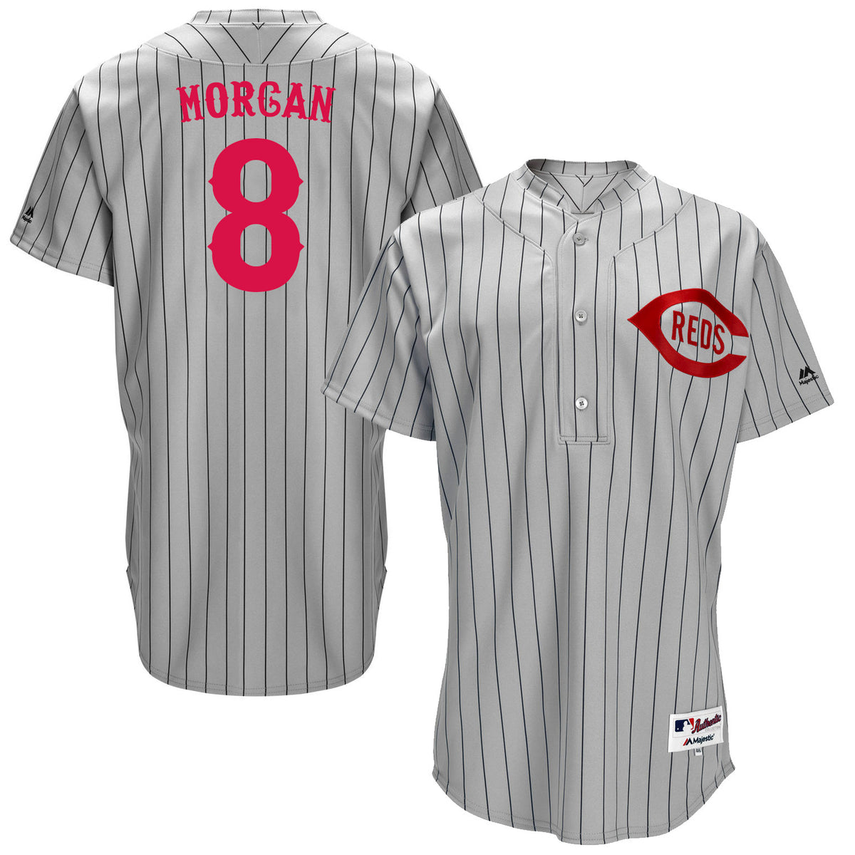 Joe Morgan Cincinnati Reds grey Throwback jersey