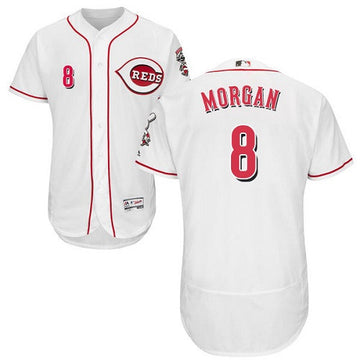 Joe Morgan Cincinnati Reds white jersey