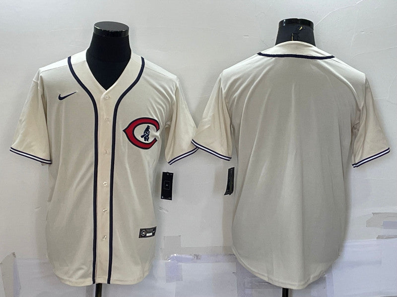 Custom Cincinnati Reds cream jersey