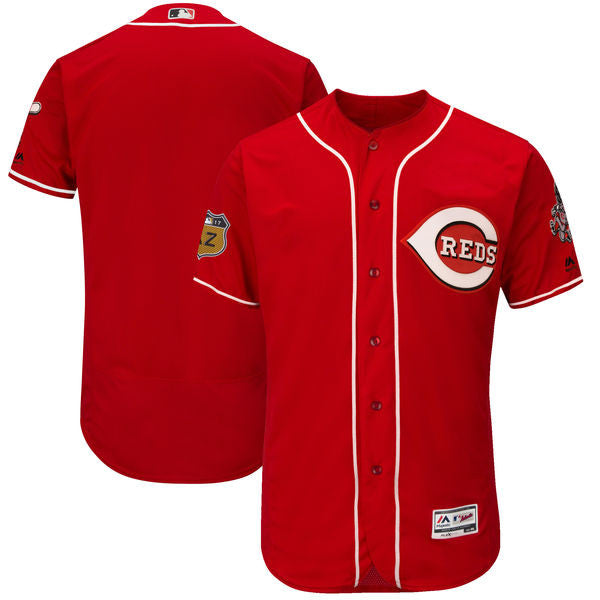 Custom Cincinnati Reds red jersey