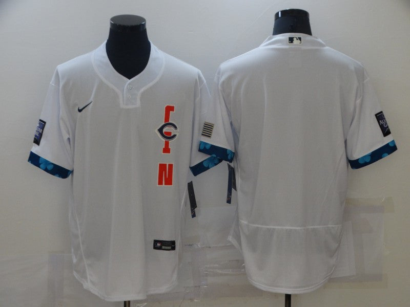 Custom Cincinnati Reds white All-Star jersey