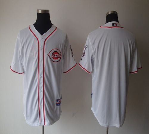 Custom Cincinnati Reds white Home jersey