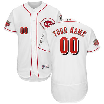 Custom Cincinnati Reds white jersey