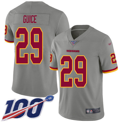 Derrius Guice Washington Commanders gray Inverted Legend jersey