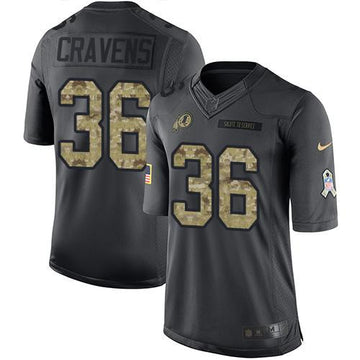 Su'a Cravens Washington Commanders black Salute To Service jersey