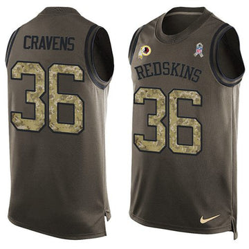 Su'a Cravens Washington Commanders green Salute To Service jersey