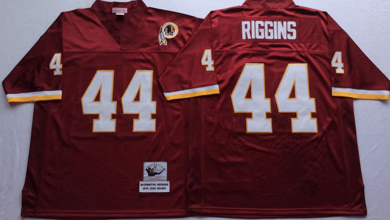 John Riggins Washington Commanders red Throwback jersey