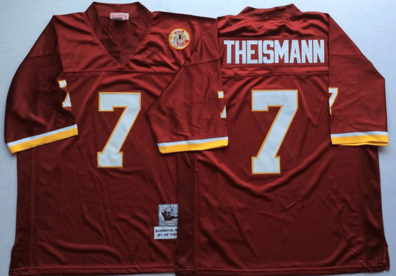 Joe Theismann Washington Commanders red Throwback jersey