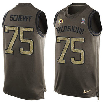 Brandon Scherff Washington Commanders green Salute To Service jersey
