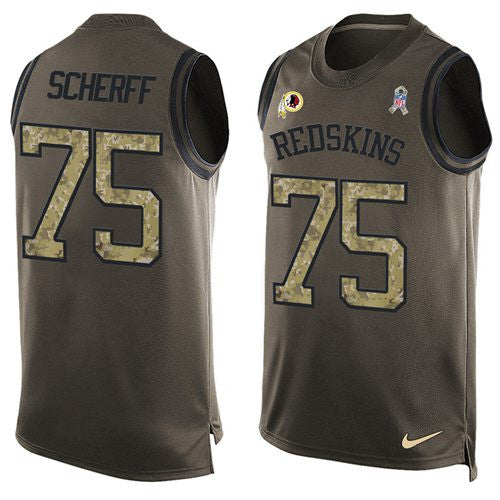 Brandon Scherff Washington Commanders green Salute To Service jersey