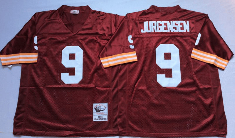 Sonny Jurgensen Washington Commanders red Throwback jersey