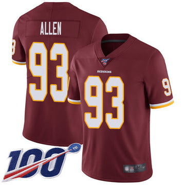Jonathan Allen Washington Commanders burgundy Vapor jersey