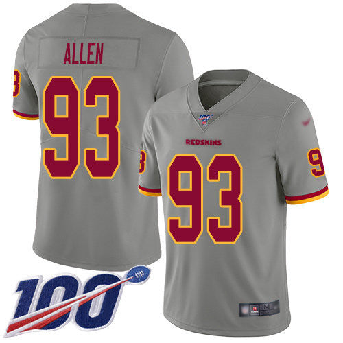 Jonathan Allen Washington Commanders gray Inverted Legend jersey