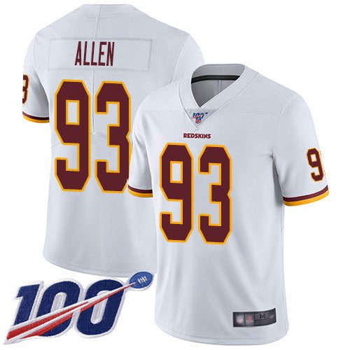 Jonathan Allen Washington Commanders white Limited jersey