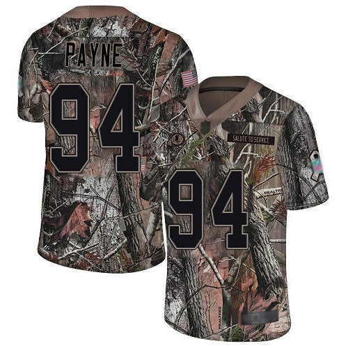 Da'Ron Payne Washington Commanders camo Limited jersey