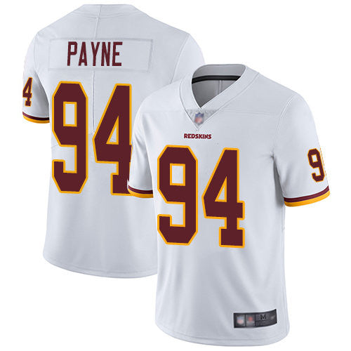 Da'Ron Payne Washington Commanders white Vapor jersey