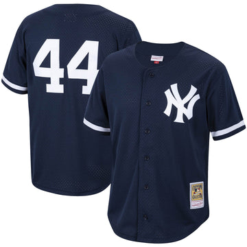 Reggie Jackson New York Yankees navy Cooperstown jersey
