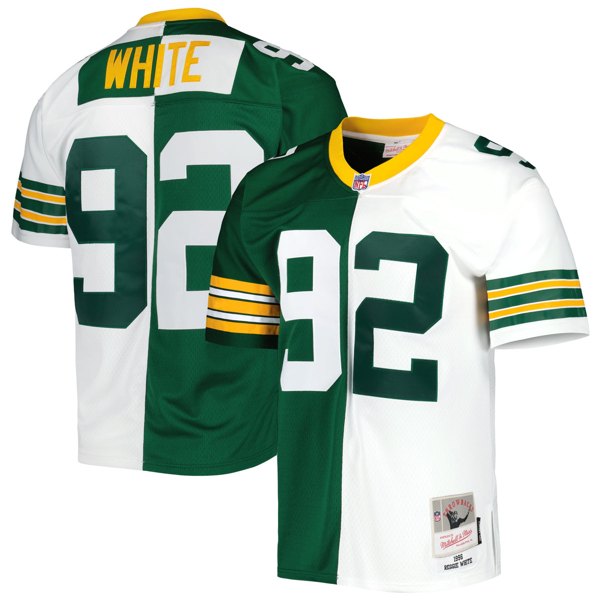 Reggie White Green Bay Packers green Split jersey