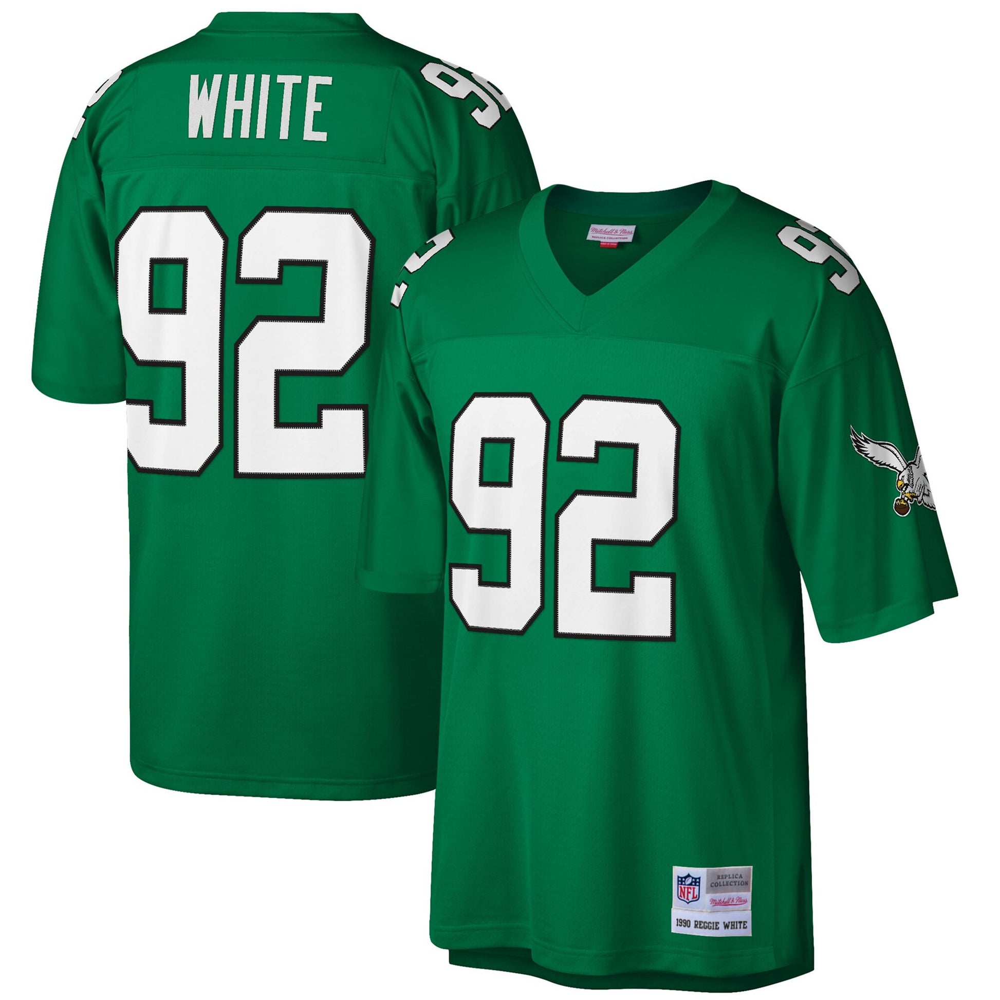 Reggie White Philadelphia Eagles green jersey