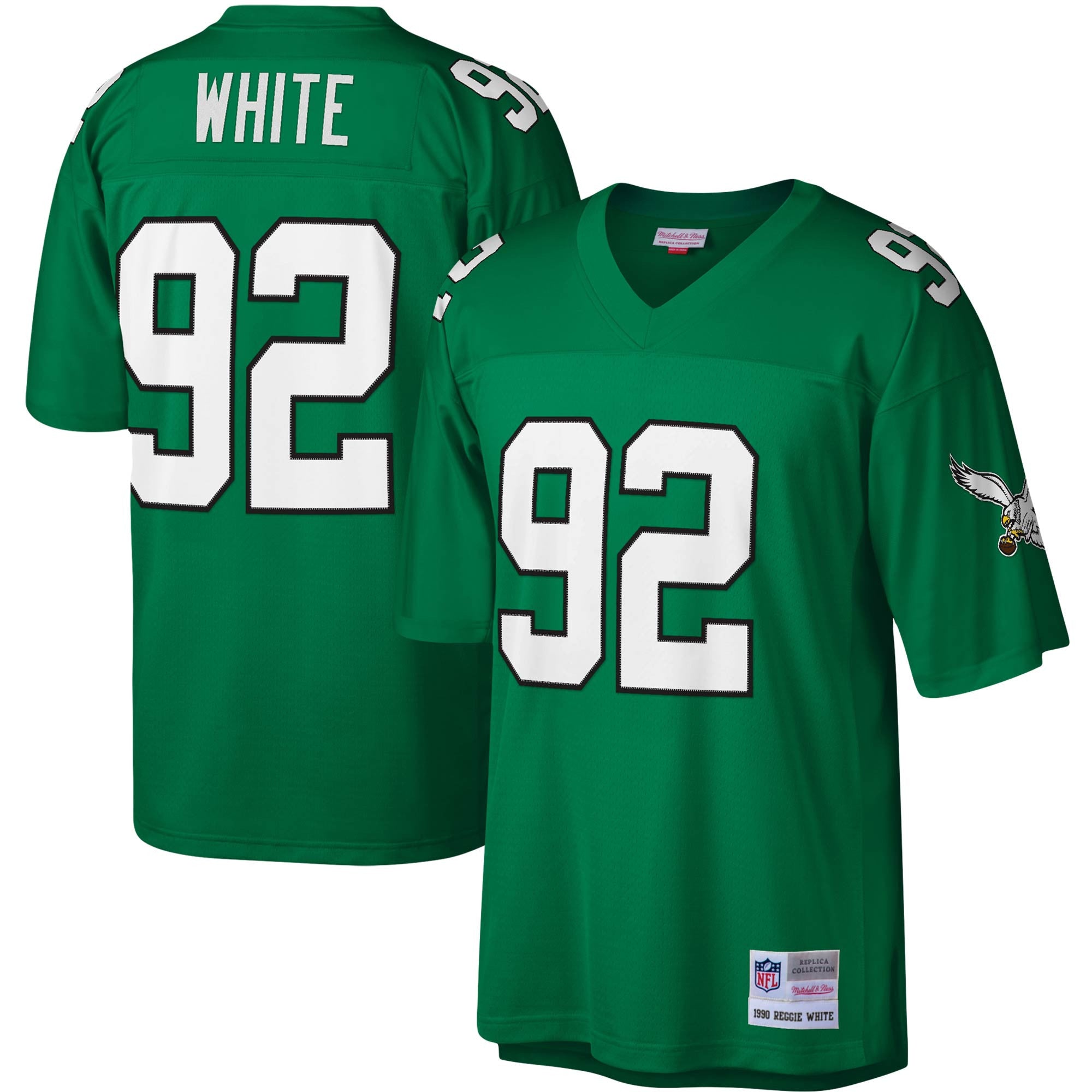 Reggie White Philadelphia Eagles green jersey