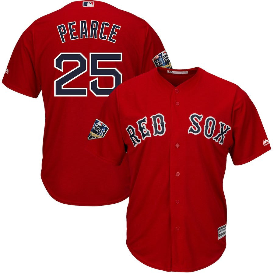 Res Sox Res Sox 25 Steve Pearce scarlet jersey