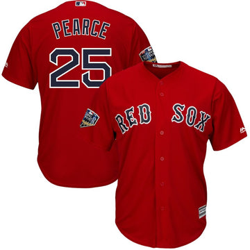 Res Sox Res Sox 25 Steve Pearce scarlet jersey