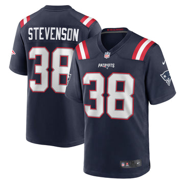 Rhamondre Stevenson New England Patriots navy jersey