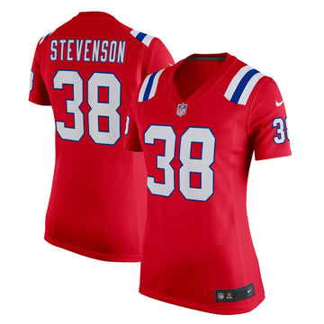 Rhamondre Stevenson New England Patriots red Game jersey
