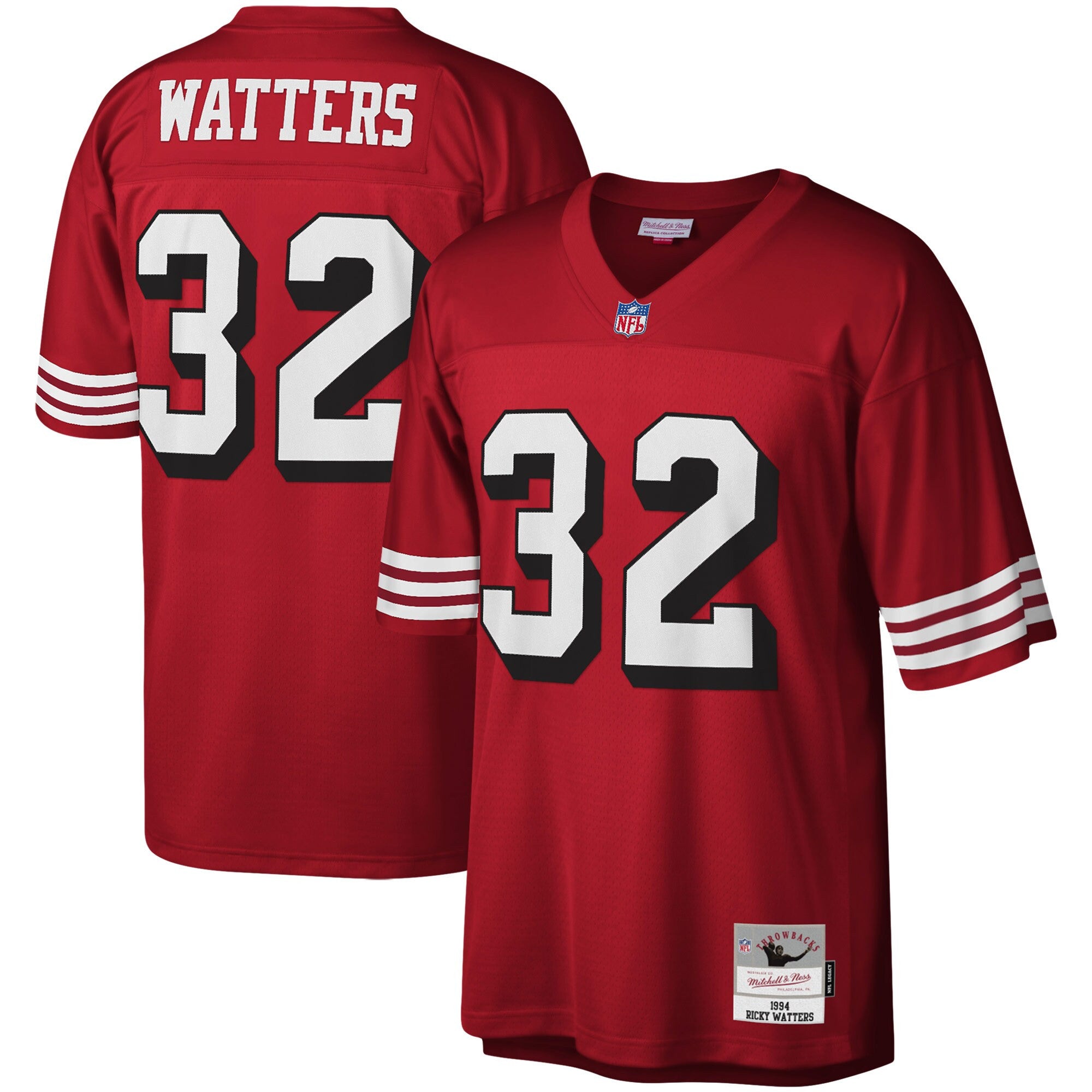 Ricky Watters San Francisco 49ers scarlet jersey