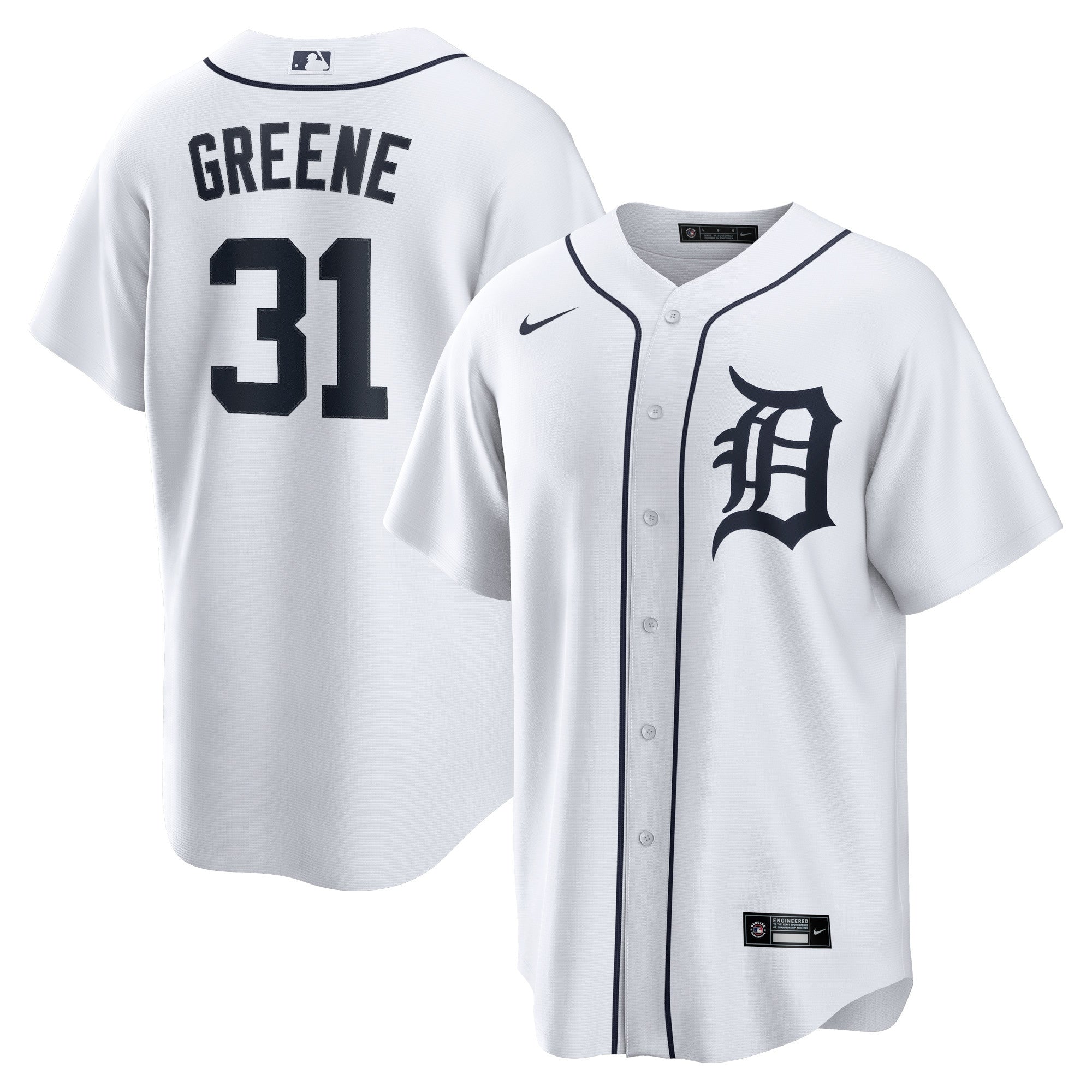 Riley Greene Detroit Tigers white jersey