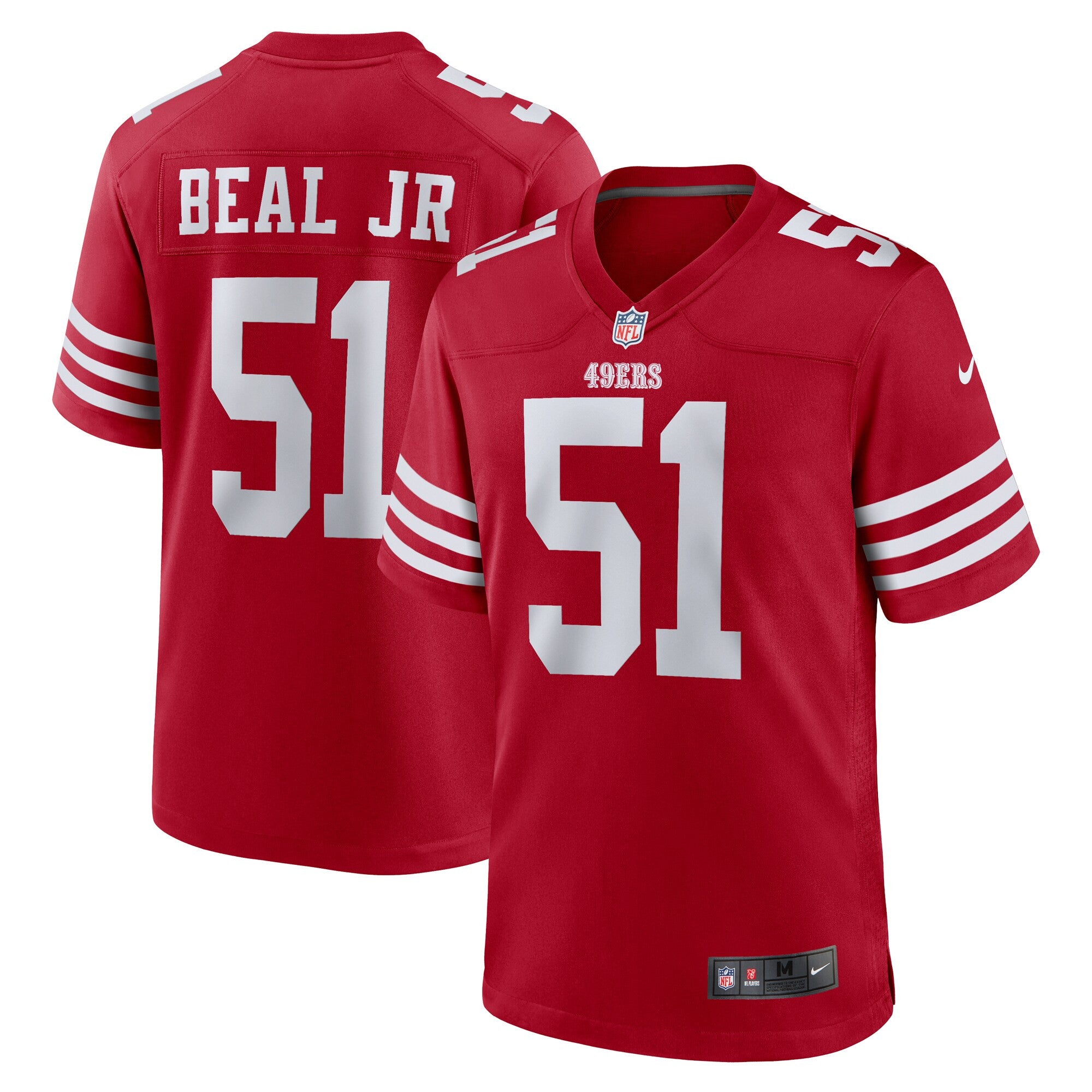 Robert Beal Jr San Francisco 49ers scarlet jersey